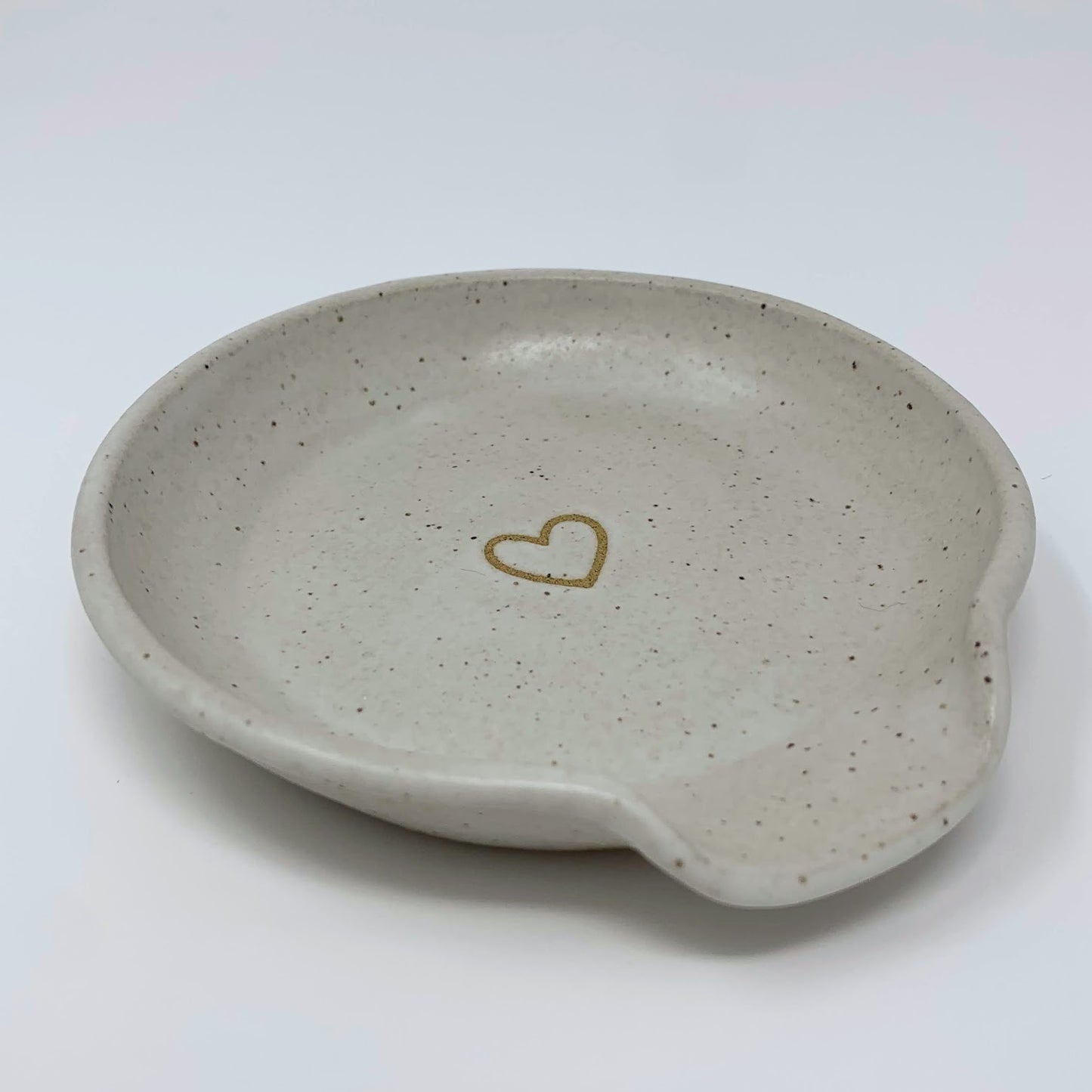 Heart Spoon Rest - Satin White